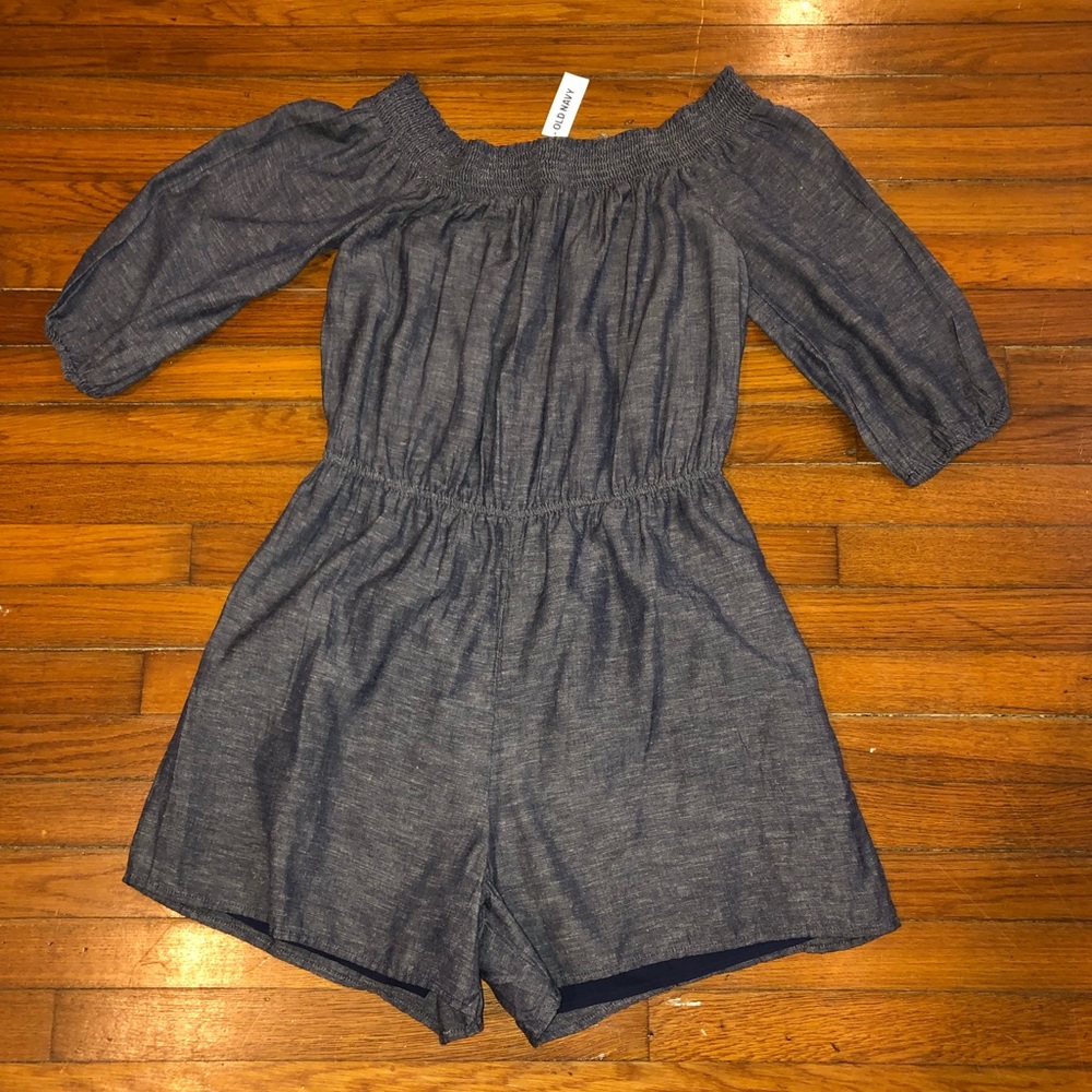 Chambray Inspired Romper
